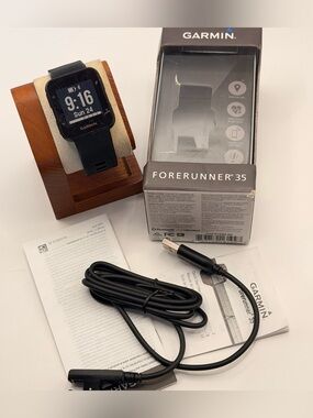 Garmin Forerunner 35, Excellent, Full Set, Charger Included, Black, Tested